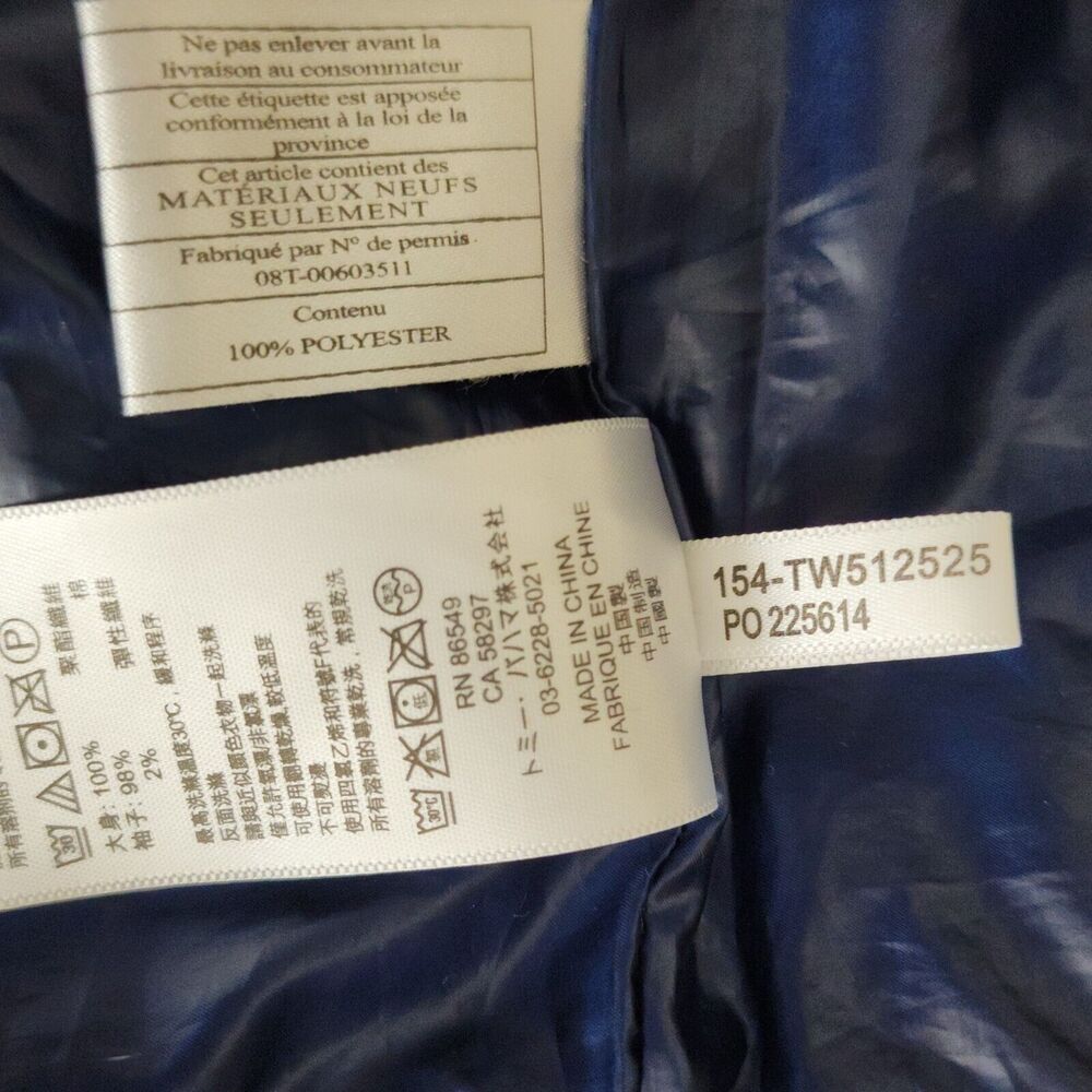 Tommy Bahama Aruba Quilted Full-Zip Jacket Womens Size S/P Navy Blue TW515525 - Picture 11 of 12